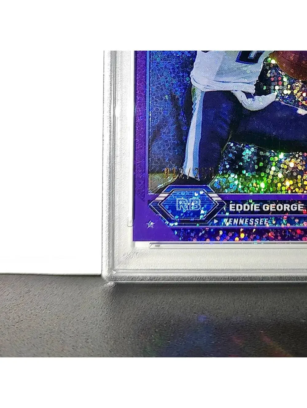 Eddie George 2023 Topps Chrome 012/250 #34 Purple Speckle Refractors PSA 9 Mint